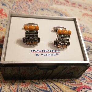 Cufflinks & matching lapel pin...say "Do more than just exist"